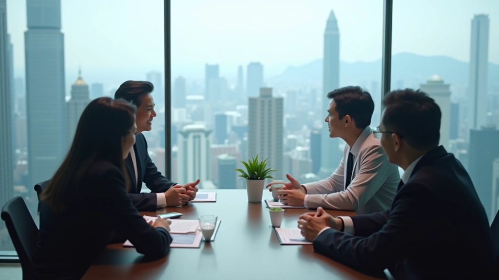 Leadership team in discussion