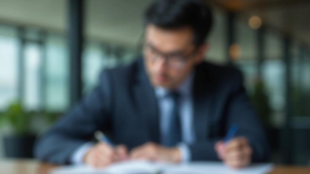 Person reviewing a document with highlighted notes, representing the planning and follow-through aspect of assertive communication