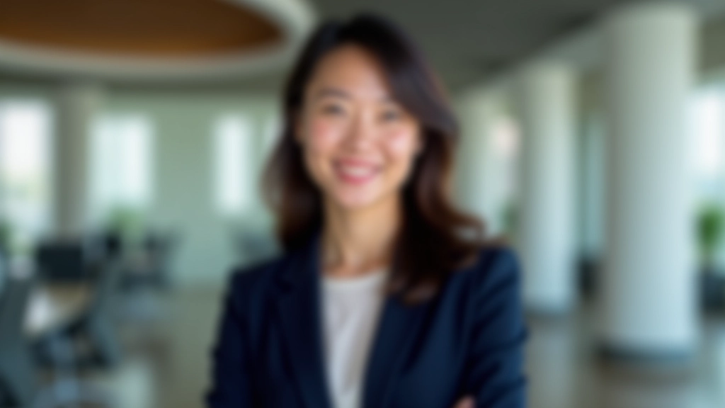 Professional woman engaged in assertive conversation with confident body language in modern office setting